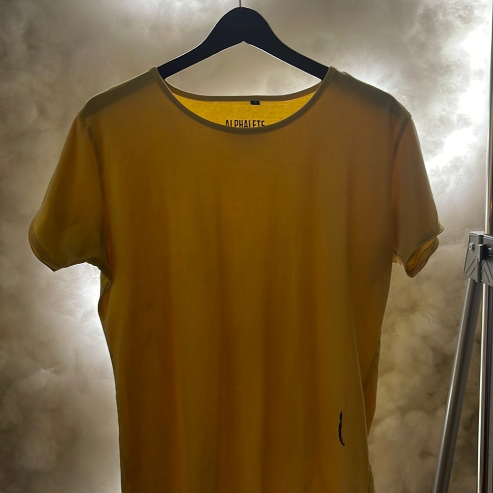 Alphalete Scoop Neck Top- Yellow Color